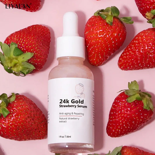 24K Gold Strawberry Face Serum
