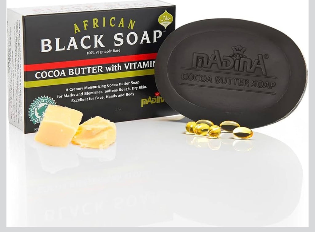 African Black Soap Cocoa Butter and Vitamin E