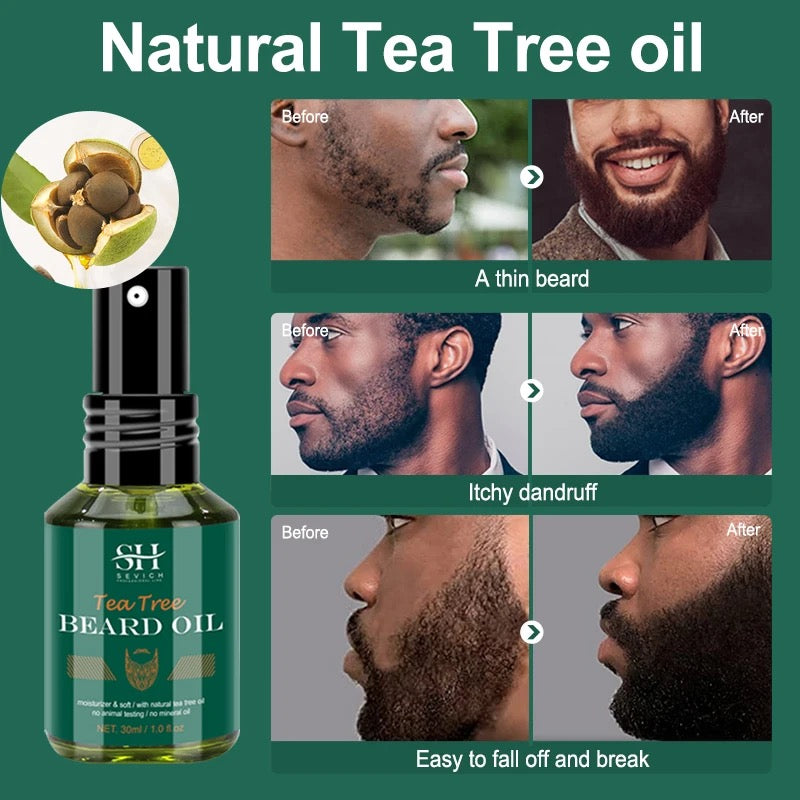 Men’s Tea Tree Beard Growth Oil