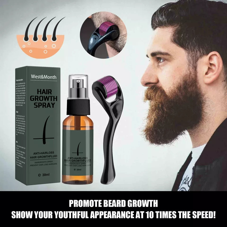 Men' s Beard Growth Roller Set