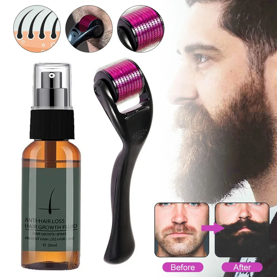 Men' s Beard Growth Roller Set