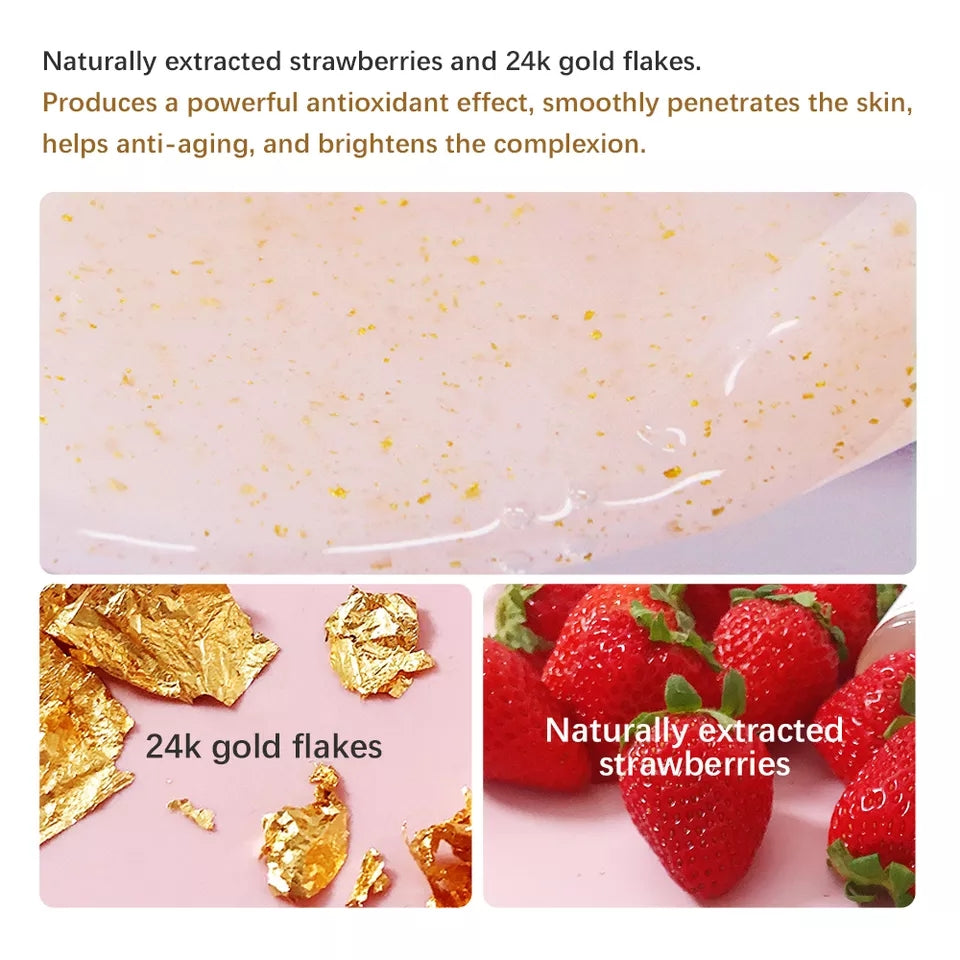 24K Gold Strawberry Face Serum