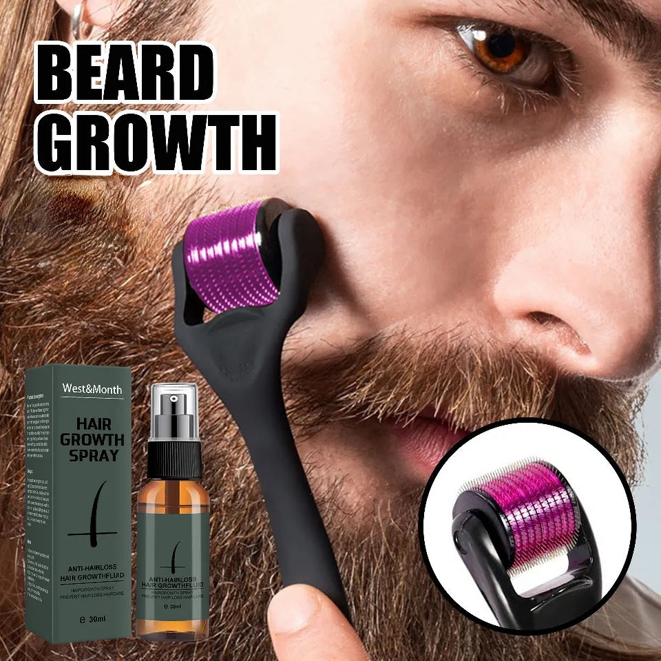 Men' s Beard Growth Roller Set