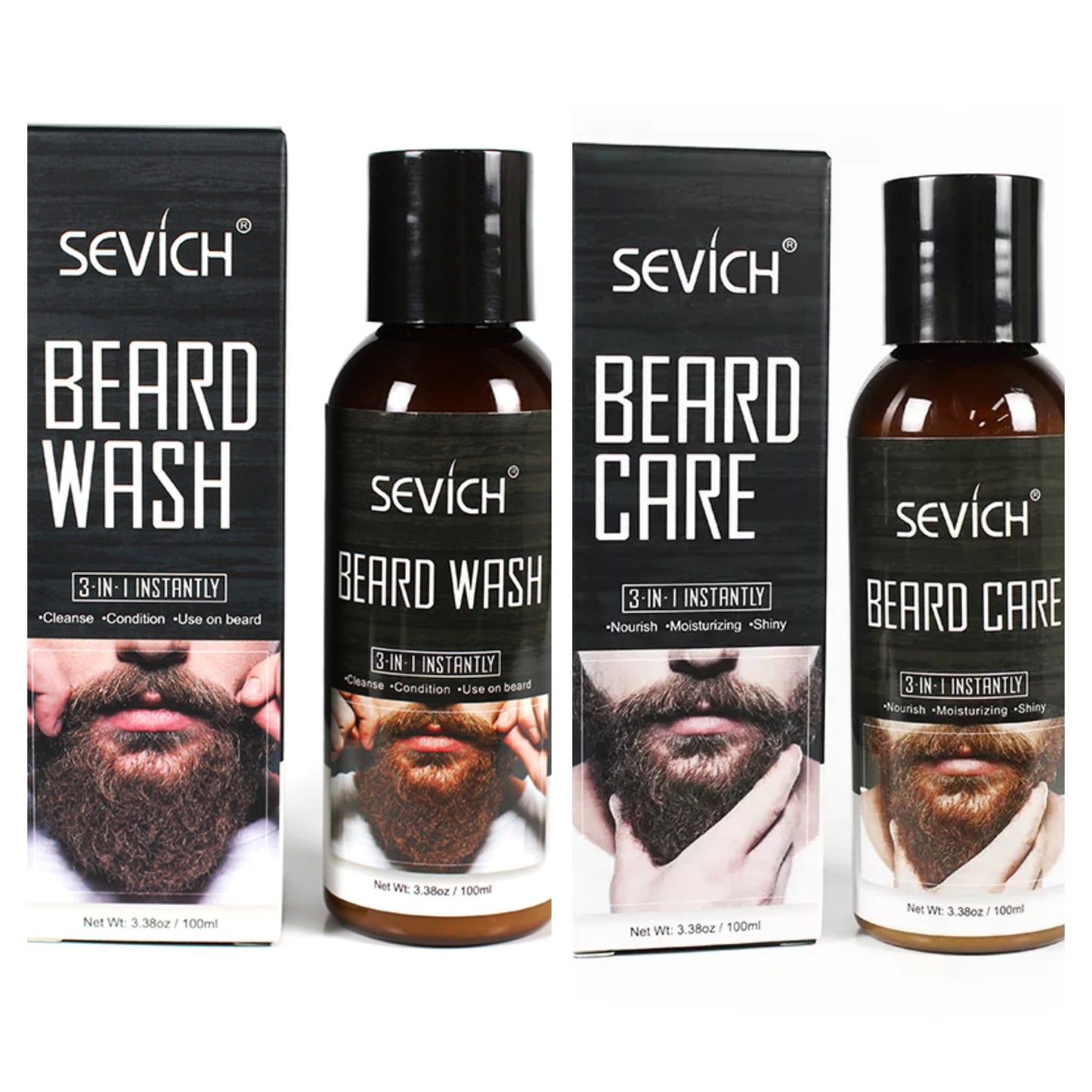 Men's Beard Wash and Conditioner Set